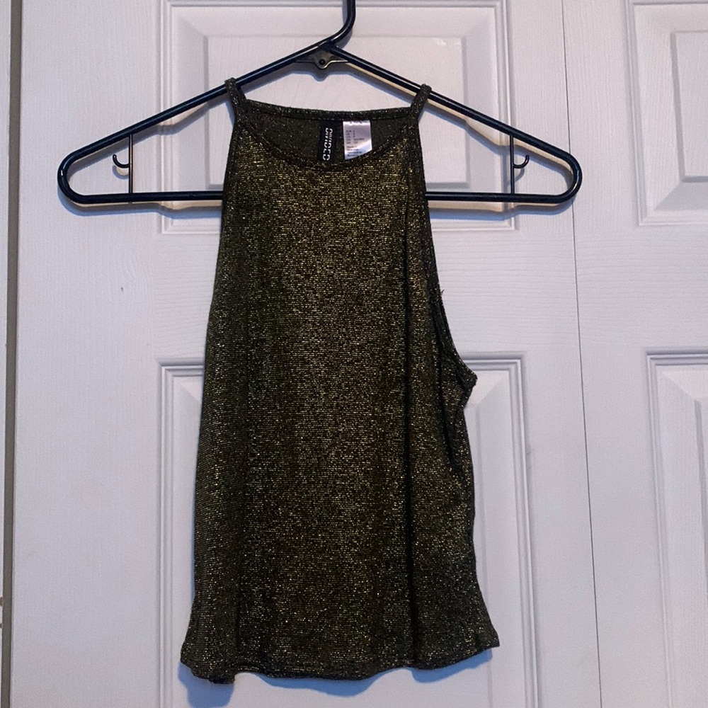 Gold High Neck Tank